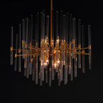 29" Divine 8-Light Pendant, 480W, 120V, Polished Nickel or Heritage Finish