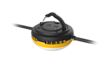 Black and yellow portable 50ft temporary led work light with sturdy handle and durable plastic housing for stringer use