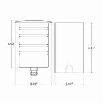 10W STAINLESS STEEL IN-GROUND LIGHT, 620 LM, 3000K, RGBW, 12V