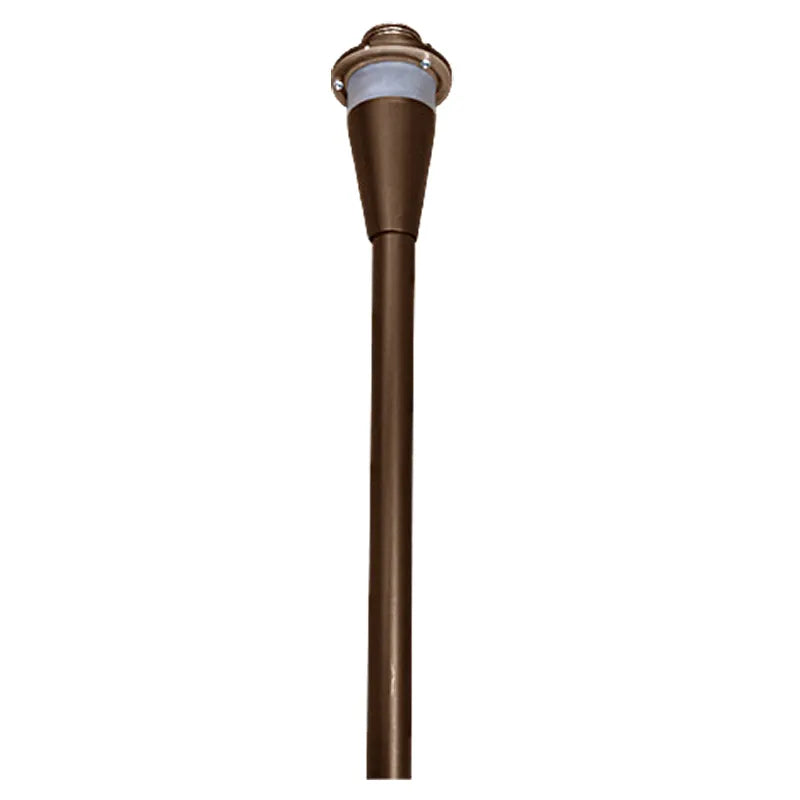 15in AA SERIES PATH LIGHT STEM RGBW BLUETOOTH WG APP, Cap Option Available, Black, Antique Brass, or Oil-Rubbed Bronze