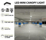 LED Mini Canopy Light, 5490 Lumen Max, Wattage and CCT Selectable, 120-277V, Bronze