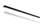 4 FT LED Linear Suspended/Grid Mount Fixture, 1" Wide, 2300 Lumen Max, Wattage and CCT Selectable, 120-277V, White or Black