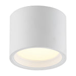 Dual Voltage LED Flush Mount Ceiling Light, 1200 Lumens, 15W, 3000K, 120-277V, White, Reel Collection