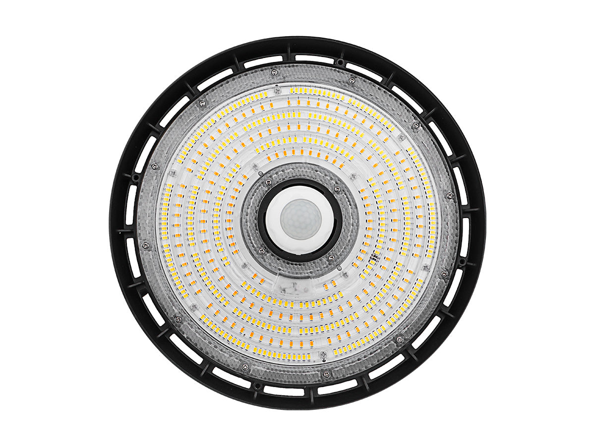 LED UFO High Bay, 36,000 Lumen Max, Wattage and CCT Selectable, Black, 120-277V