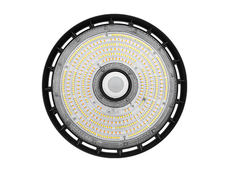 LED UFO High Bay, 36,000 Lumen Max, Wattage and CCT Selectable, Black, 120-277V
