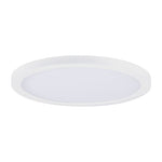 7" LED Flush Mount, 1050 Lumens, 16W, 3000K CCT, 120V, Black, White, or Satin Nickle Finish