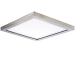 9" LED Square Wafer Surface Mount, 2,250 Lumens, 20W, 3000K CCT, 120-277V, Black, White, Bronze, or Satin Nickle Finish