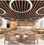 36" LED Round Direct/Indirect Pendant Light, 8000 Lumen Max, Wattage and CCT Selectable, 120-277V, White or Black Finish