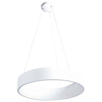 White pendant light on a white background