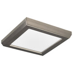 5" LED Square Flush Mount Fixture, 8W, CCT Selectable, White, Black, Bronze, Brushed Nickel Finish, 120V