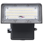 LED Small Adjustable Wall Pack, 3669 Lumen Max, Wattage and CCT Selectable, 120-277V, Bronze Finish