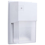 LED Entryway Wall Pack; 10/15/20 Wattage Selectable; 30K/40K/50K CCT Selectable; Bronze or White Finish