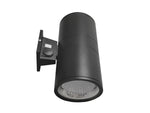 6" LED Architectural Wall Mount Cylinder Light, 5250 Lumen Max, Direct/Indirect, Wattage and CCT Selectable, 120-277V, Black Finish