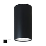 6’’ LED Architectural Cylinder Light Fixture 2625 Lumens Wattage and CCT Selectable 120-277V Black or White Finish - Suspended
