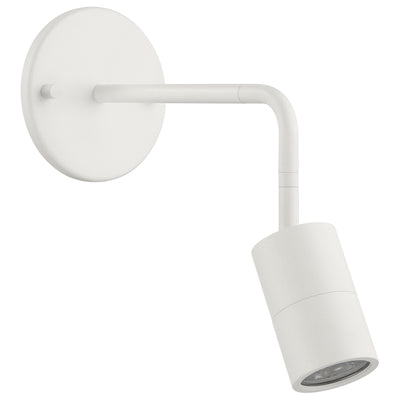 1 Light LED Wall Or Ceiling Spotlight, 500 Lumens, 6W, 3000K, 120V, Matte White Finish,Cafe Dual Mount Collection