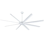 Widespan 100" 8-Blade Industrial Ceiling Fan, White Finish