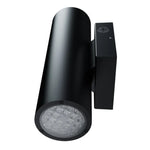 4" LED Wall Mount Cylinder Light, 2300 Lumens, 20W, CCT Selectable, 120-347V, Black or White Finish