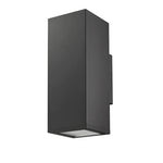 Millennium Lighting, 13" Square Cylinder Outdoor Wall Sconce, Vegas Collection, Aluminum or Powder Coated Black Finish