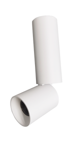 White 2 inch led adjustable architectural cylinder light fixture with sleek modern design and cct selectable feature