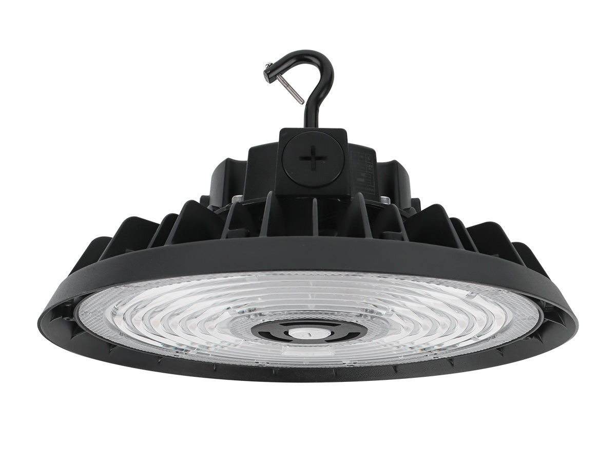 LED UFO High Bay, 36,000 Lumen Max, Wattage and CCT Selectable, Black, 120-277V