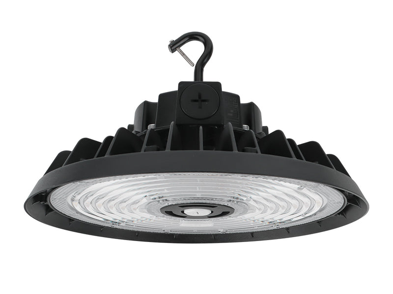LED UFO High Bay, 36,000 Lumen Max, Wattage and CCT Selectable, Black, 120-277V