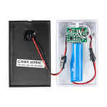 2 Pack LED Bright White, Blue or Orange Sentry Modern Solar Path Light, 60 Lumens, 1.2W, 6000K CCT, Black Finish