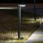 2 Pack LED Bright White, Blue or Orange Sentry Modern Solar Path Light, 60 Lumens, 1.2W, 6000K CCT, Black Finish