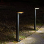 2 Pack LED Bright White, Blue or Orange Sentry Modern Solar Path Light, 60 Lumens, 1.2W, 6000K CCT, Black Finish