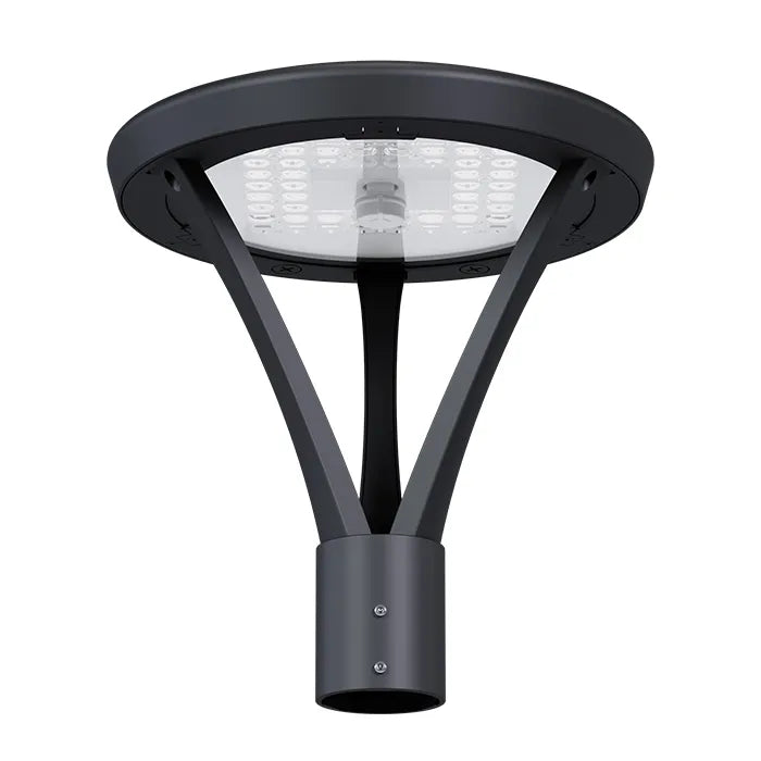 LED Post Top Light, 7200 Lumen Max, Wattage and CCT Selectable, 120-277V, Bronze, Black or White Finish