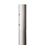Quick Ship - 30 Foot Round Tapered Anchor Based Aluminum Light Pole, Dark Natural Aluminum Finish