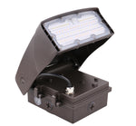 LED Adjustable Wall Pack, 4050 Lumen Max, Wattage and CCT Selectable, Integrated Photocell, 120-277V, Bronze Finish
