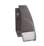 LED Adjustable Wall Pack, 7000 Lumen Max, Wattage and CCT Selectable, Integrated Photocell, 120-277V, Bronze Finish