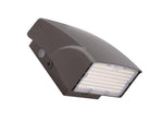 LED Adjustable Wall Pack, 7000 Lumen Max, Wattage and CCT Selectable, Integrated Photocell, 120-277V, Bronze Finish