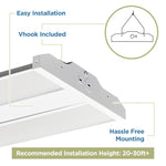 Oslo Compact Linear High Bay Fixture, 42,000 Lumen Max, Wattage and CCT Selectable, 120-277V