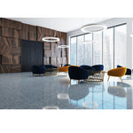 48" LED Round Pendant Light, 10,000 Lumen Max, Wattage and CCT Selectable, 120-277V, White or Black Finish