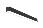 4 FT LED Direct/Indirect Suspended Linear Fixture, 4" Wide, 5750 Lumen Max, Wattage and CCT Selectable, 120-277V, White or Black Finish