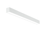 4 FT LED Direct/Indirect Suspended Linear Fixture, 4" Wide, 5750 Lumen Max, Wattage and CCT Selectable, 120-277V, White or Black Finish