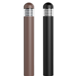 Round Top Modular Bollard System, 3000 Lumen Max, Wattage and CCT Selectable, 120-277V, Black or Bronze Finish