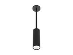6’’ LED Architectural Cylinder Light Fixture 2625 Lumens Wattage and CCT Selectable 120-277V Black or White Finish - Black / 48’’