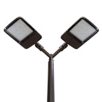 15FT LED Lighting System For Pickleball Court, 2 Light Poles and 4 LED Lights With Sports Optics