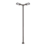 15FT LED Lighting System For Pickleball Court, 2 Light Poles and 4 LED Lights With Sports Optics