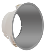 6" LED Cylinder Light Fixture, 4400 Lumens, Wattage Selectable, 2700K, 3000K, 3500K, or 4000K, 120-277V, Black Finish, Trim Options