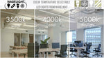 4 FT LED Direct/Indirect Suspended Linear Fixture G2, 6900 Lumen Max, Wattage and CCT Selectable, 120-277V, Black Finish