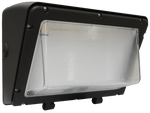 LED Traditional Wall Pack, 6348 Lumen Max, Wattage and CCT Selectable, 120-277V, Tempered Glass Lens