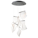 Rinkle 6-Light LED Multi-Pendant, 2,000 Lumens, 25W, 3000K CCT, 120V, Polished Chrome, French Gold or Brushed Gunmetal Finish