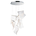 Rinkle 6-Light LED Multi-Pendant, 2,000 Lumens, 25W, 3000K CCT, 120V, Polished Chrome, French Gold or Brushed Gunmetal Finish