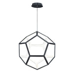 Penta LED Pendant, 4,960 Lumens, 62W, 3000K CCT, 120V, Black Finish