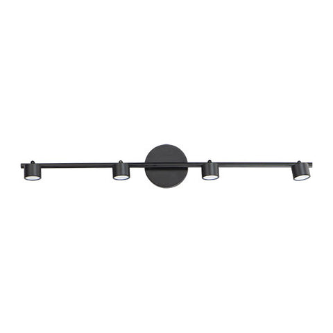 Taylor 4-Light Fixed Rail LED Track, 1,820 Lumens, 28W, 3000K CCT, 120-277V, Black, White or Satin Nickel Finish Taylor 4-Light Fixed Rail LED Track, 1,820 Lumens, 28W, 3000K CCT, 120-277V, Black, White or Satin Nickel Finish