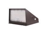LED Traditional Cutoff Wall Pack, 11,120 Lumen Max, Wattage and CCT Selectable, Integrated Photocell, 120-277V