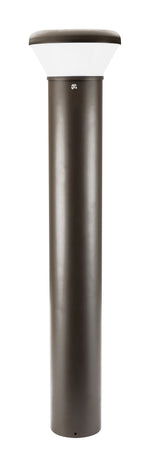 LED Bollard Light, 3200 Lumen Max, Wattage and CCT Selectable, 120-277V, Dark Bronze, White or Black